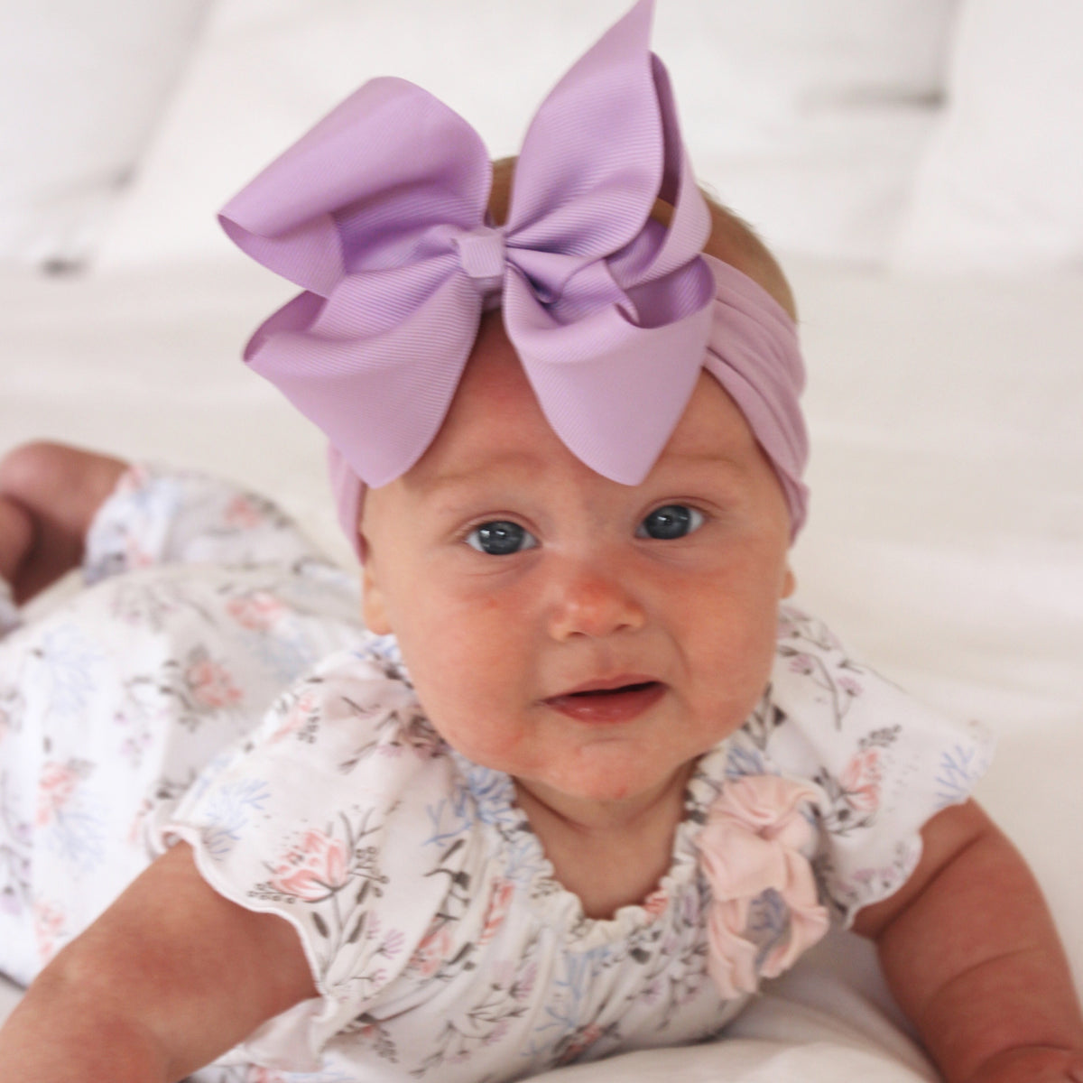 I hate big hot sale bows on babies