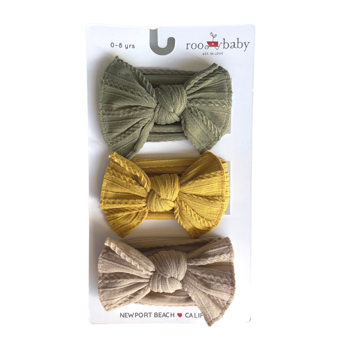 Cable Knit Bows