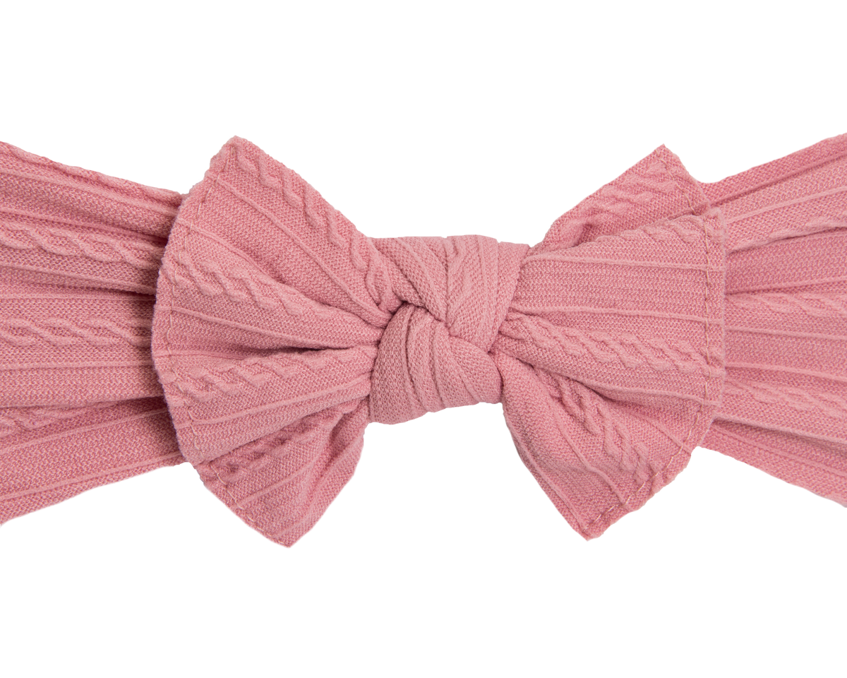 Cable Knit Bows