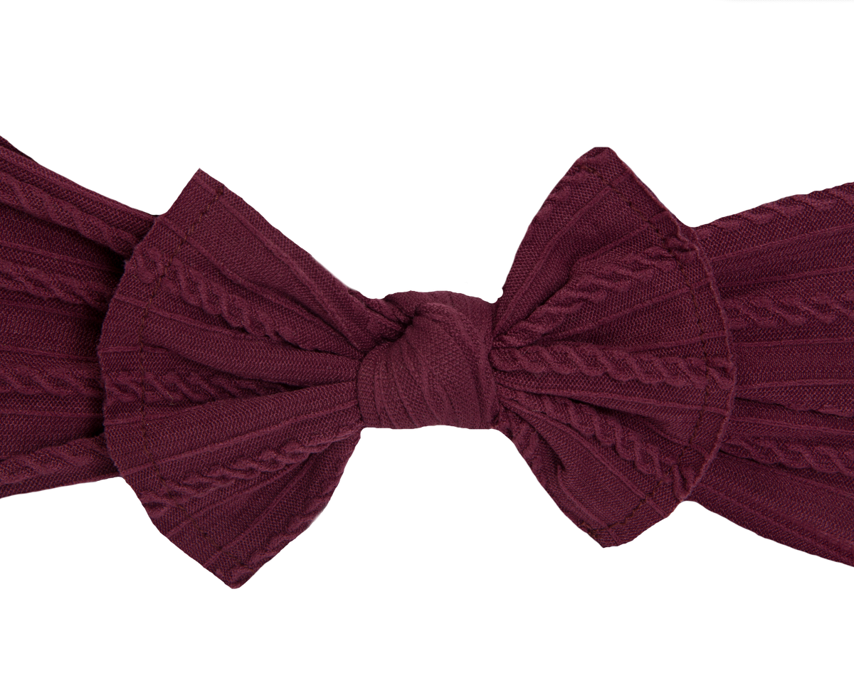 Cable Knit Bows