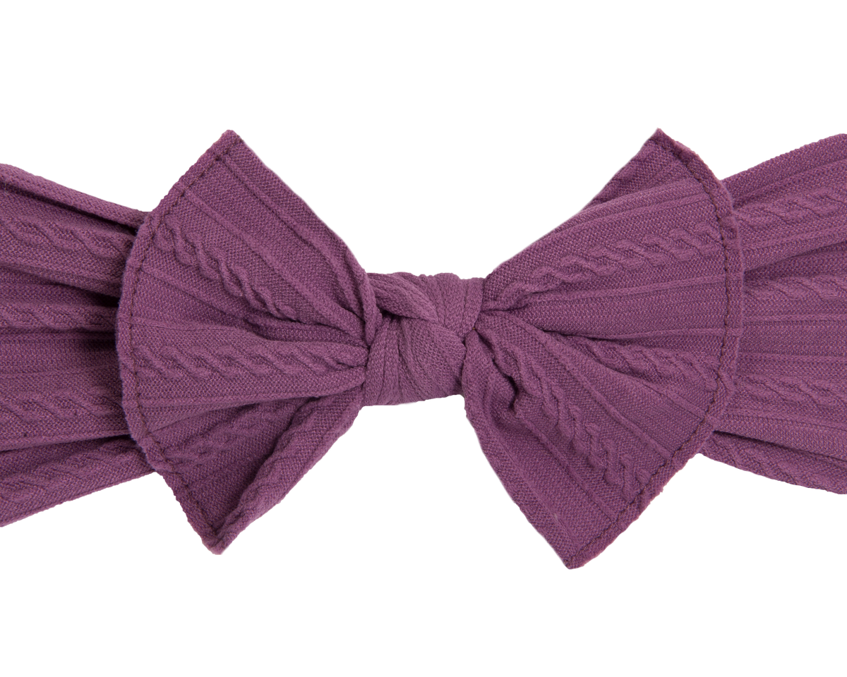 Cable Knit Bows